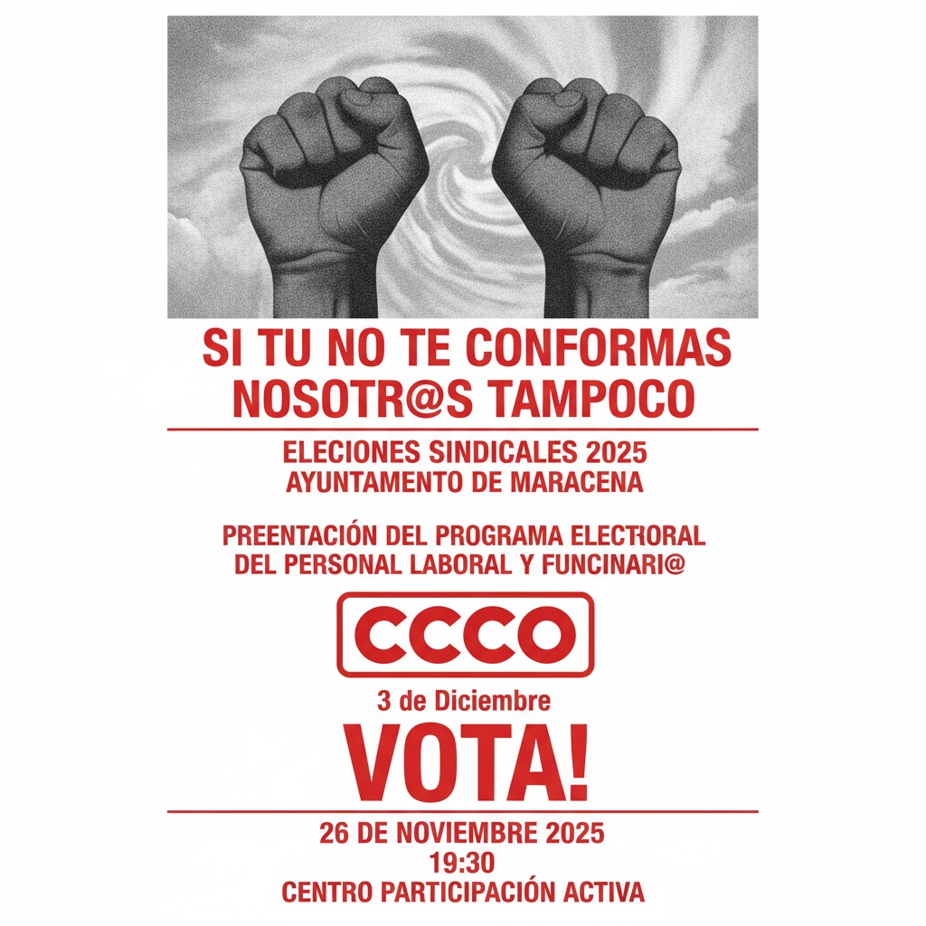 Cartel CCOO Nuevo Completo